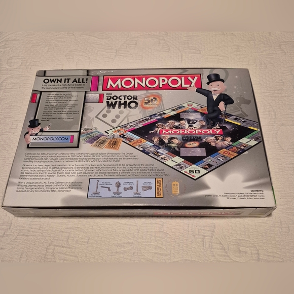 Monopoly Dr. Who box has shelf wear new inside unopened packaging - Picture 2 of 5
